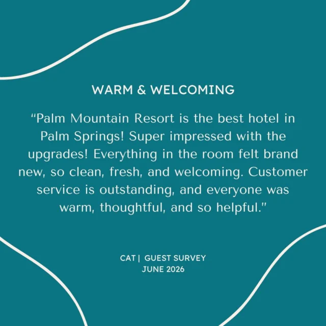 A warm welcome makes all the difference. ✨ We're honored to be a place where guests feel right at home from the moment they arrive.
