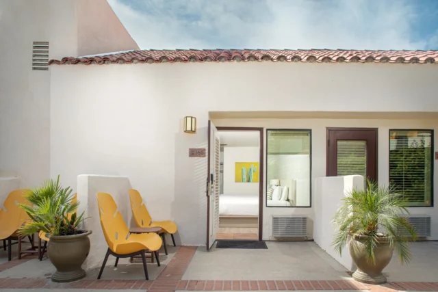 Step inside and settle in. ✨ Your cozy room opens to a peaceful courtyard, the perfect place to slow down and unwind.